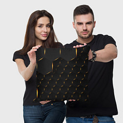 Подушка квадратная Hexagonшестиугольник, цвет: 3D-принт — фото 2