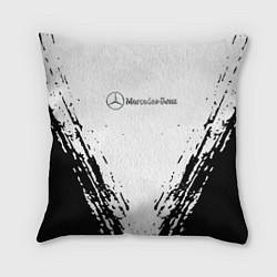 Подушка квадратная Mercedes-Benz - Разрывы, цвет: 3D-принт
