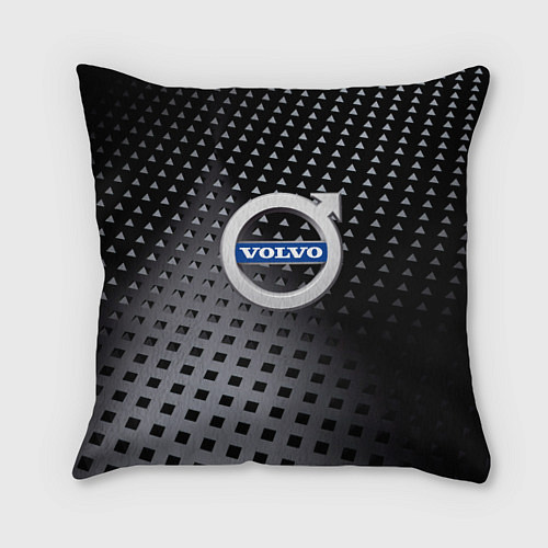 Подушка квадратная Volvo сталь / 3D-принт – фото 1