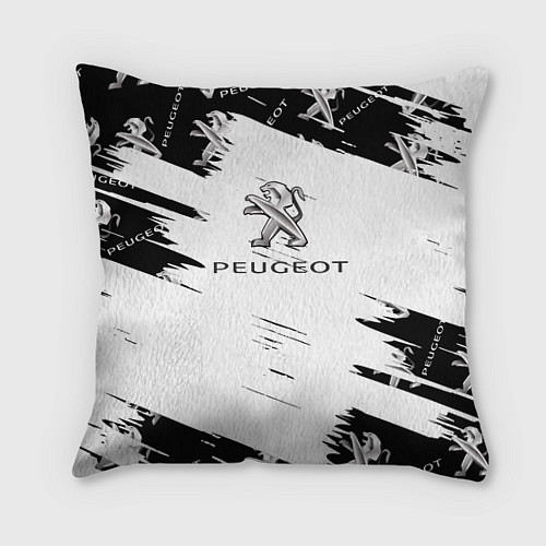 Подушка квадратная Peugeot Auto Бренд / 3D-принт – фото 1