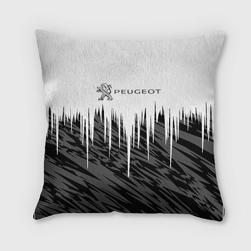 Подушка квадратная Peugeot logo auto / 3D-принт – фото 1