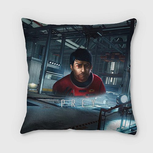 Подушка квадратная Prey art game / 3D-принт – фото 1