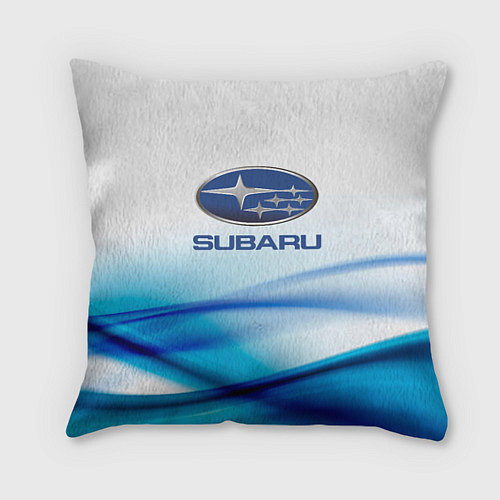 Подушка квадратная Subaru Спорт текстура / 3D-принт – фото 1