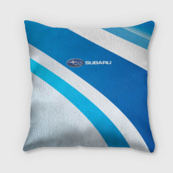 Подушка квадратная Subaru Logo спорт