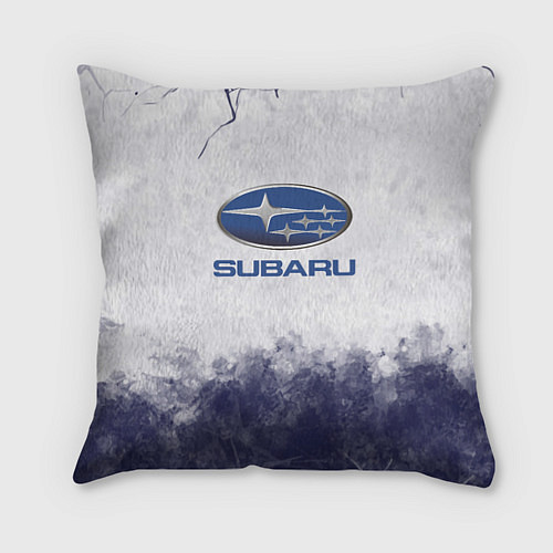 Подушка квадратная Subaru Трещина / 3D-принт – фото 1