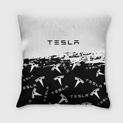 Подушка квадратная Tesla - Black & White, цвет: 3D-принт