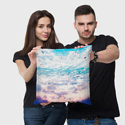 Подушка квадратная Небо-арт, цвет: 3D-принт — фото 2