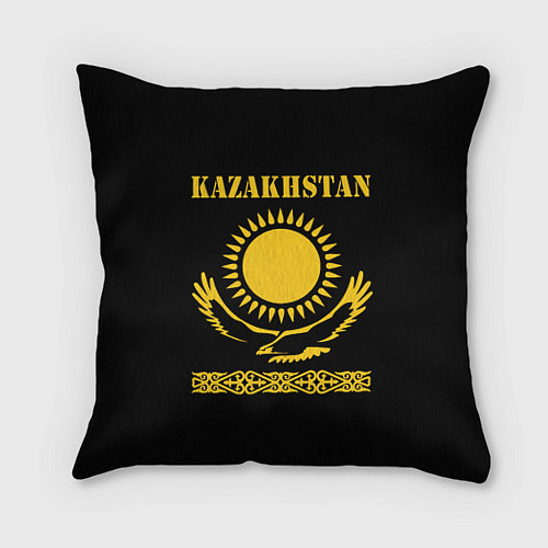 Подушка квадратная KAZAKHSTAN Казахстан / 3D-принт – фото 1
