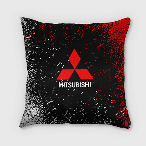 Подушка квадратная Mitsubishi Logo auto / 3D-принт – фото 1