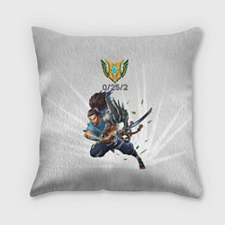 Подушка квадратная Yasuo Meme, цвет: 3D-принт