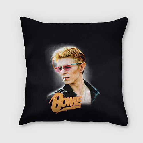 Подушка квадратная David Bowie Smoking / 3D-принт – фото 1
