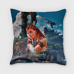 Подушка квадратная Aloy Horizon, цвет: 3D-принт