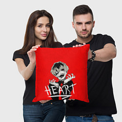 Подушка квадратная Ghoul heart, цвет: 3D-принт — фото 2