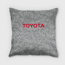 Подушка квадратная TOYOTA PATTERN LOGO Z, цвет: 3D-принт