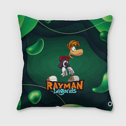 Подушка квадратная Rayman Legends Green