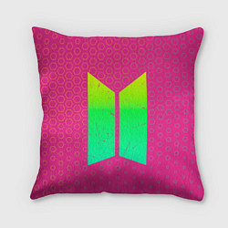 Подушка квадратная БТС - Графика, цвет: 3D-принт