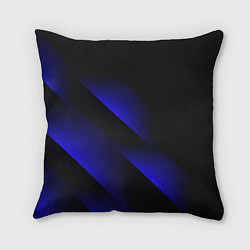 Подушка квадратная Blue Fade 3D Синий градиент, цвет: 3D-принт
