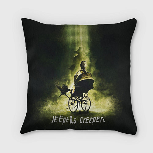 Подушка квадратная Poster Jeepers Creepers / 3D-принт – фото 1