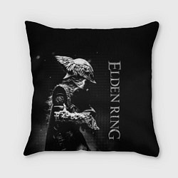 Подушка квадратная ВАЛЬКИРИЯ ЧБ ELDEN RING, цвет: 3D-принт