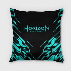 Подушка квадратная HORIZON ZERO DAWN NEON, цвет: 3D-принт