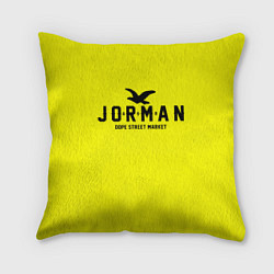 Подушка квадратная Узор Yellow Jorman Air Dope Street Market, цвет: 3D-принт