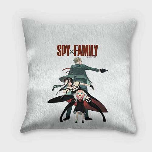 Подушка квадратная Spy Family / 3D-принт – фото 1