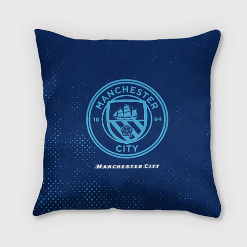 Подушка квадратная MANCHESTER CITY Manchester City / 3D-принт – фото 1