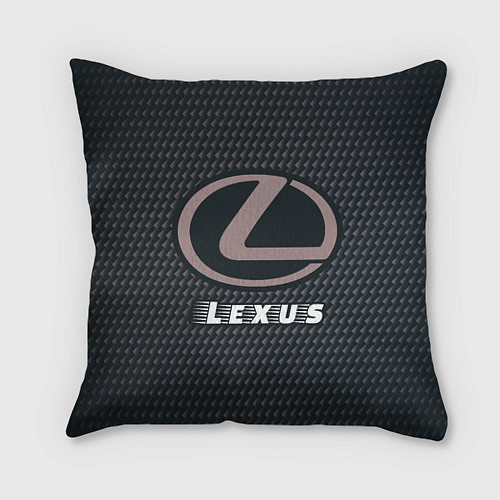 Подушка квадратная LEXUS Lexus - Карбон / 3D-принт – фото 1