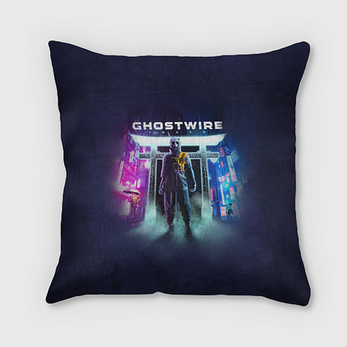 Подушка квадратная Врата Ghostwire / 3D-принт – фото 1