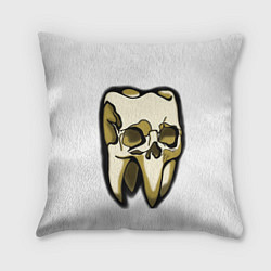 Подушка квадратная Зуб череп