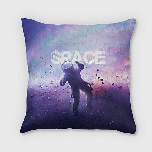 Подушка квадратная Space walk / 3D-принт – фото 1