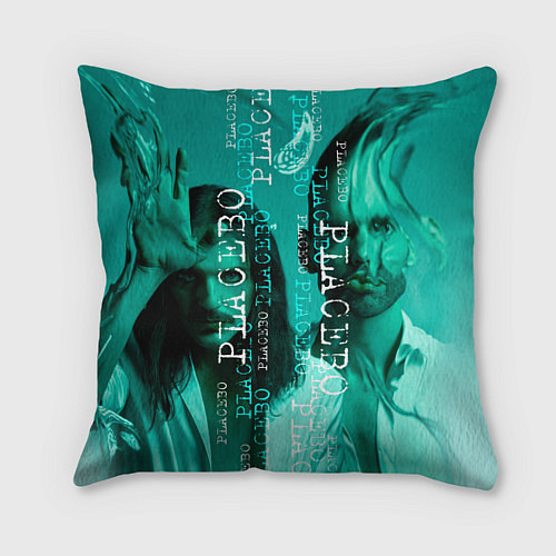 Подушка квадратная Placebo - turquoise / 3D-принт – фото 1