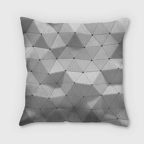 Подушка квадратная Объемные Треугольники 3d / 3D-принт – фото 1