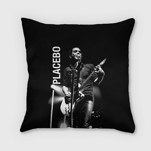 Подушка квадратная Placebo Пласибо рок-группа / 3D-принт – фото 1