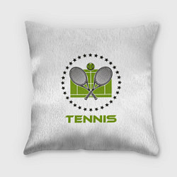 Подушка квадратная TENNIS Теннис, цвет: 3D-принт