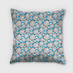 Подушка квадратная Мячи Волейбольные, цвет: 3D-принт