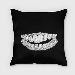 Подушка квадратная Зубы Каонаси, цвет: 3D-принт