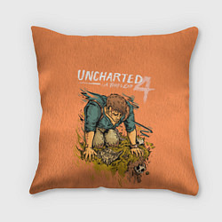 Подушка квадратная Uncharted 4 A Thiefs End, цвет: 3D-принт