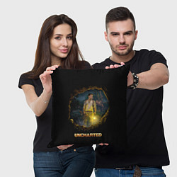 Подушка квадратная Uncharted Анчартед Фильм, цвет: 3D-принт — фото 2