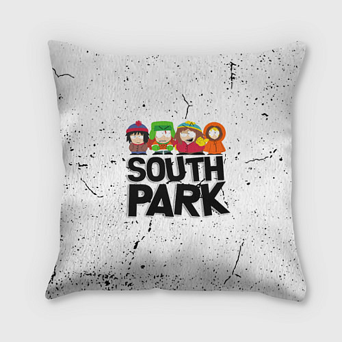 Подушка квадратная Южный парк мультфильм - персонажи South Park / 3D-принт – фото 1