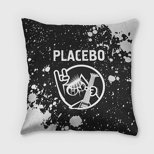 Подушка квадратная Placebo - КОТ - Брызги / 3D-принт – фото 1