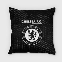 Подушка квадратная CHELSEA Pro Football Соты, цвет: 3D-принт