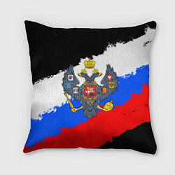 Подушка квадратная Россия - имперский герб, цвет: 3D-принт
