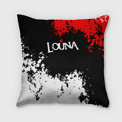 Подушка квадратная Louna band, цвет: 3D-принт