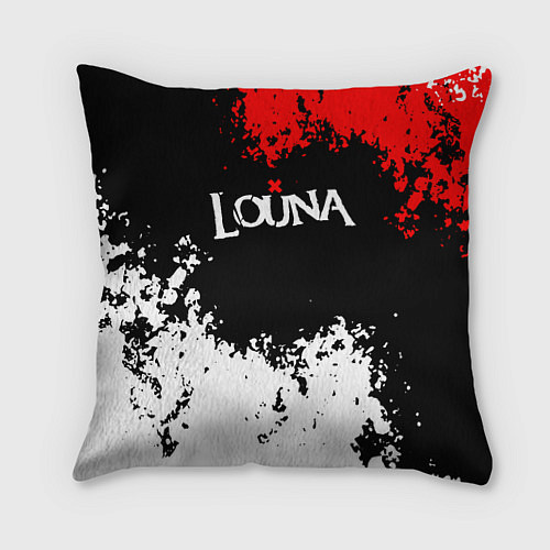Подушка квадратная Louna band / 3D-принт – фото 1