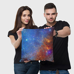 Подушка квадратная Яркая вселенная, цвет: 3D-принт — фото 2