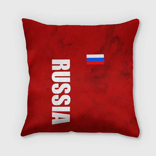 Подушка квадратная RUSSIA - RED EDITION - SPORTWEAR / 3D-принт – фото 1