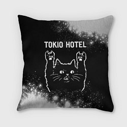 Подушка квадратная Tokio Hotel Rock Cat, цвет: 3D-принт