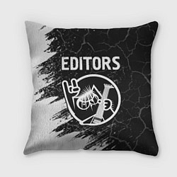 Подушка квадратная Editors КОТ Краска