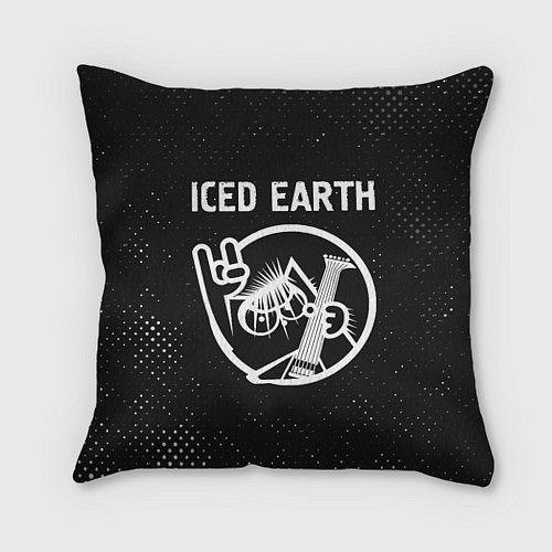 Подушка квадратная Iced Earth - КОТ - Гранж / 3D-принт – фото 1